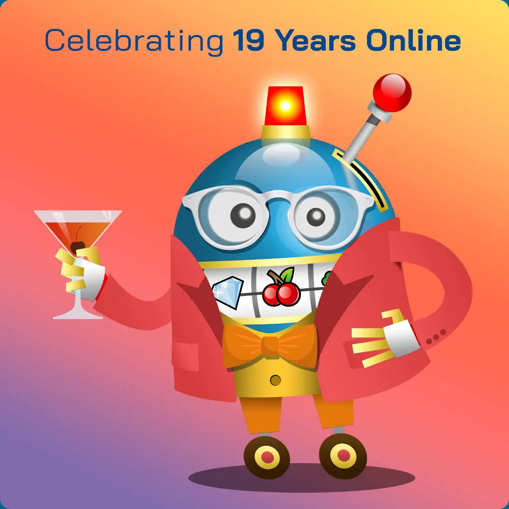 Celebrating 19 years online at Sloto'Cash